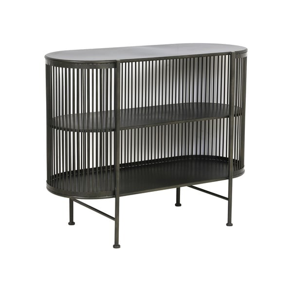 Černá kovová komoda 100x80 cm Yinthe – Light & Living-image-3