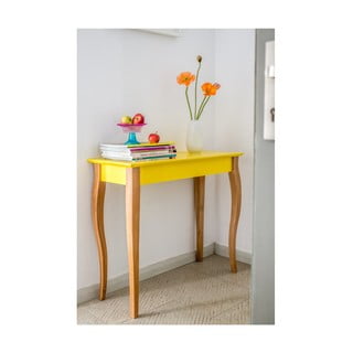 Grafitově šedý odkládací stolek Ragaba Console, délka 85 cm