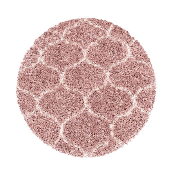 Růžový kulatý koberec ø 160 cm Salsa – Ayyildiz Carpets