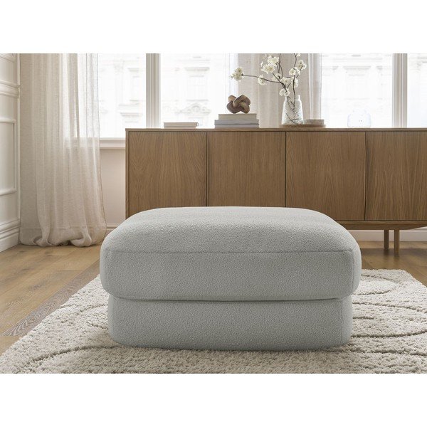 Světle šedá podnožka z textilie bouclé Leonore – Bobochic Paris-image-4