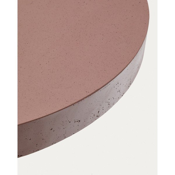 Betonový kulatý zahradní jídelní stůl ø 90 cm Aiguablava – Kave Home-image-4