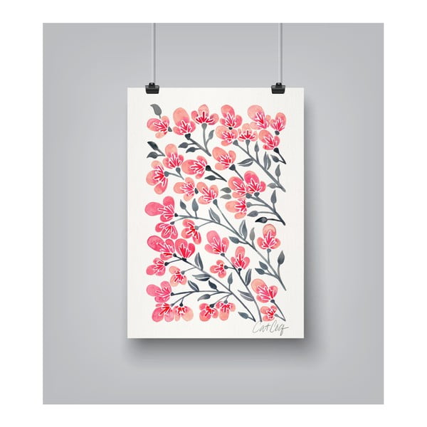 Plakát Americanflat Cherry Blossoms by Cat Coquillette, 30 x 42 cm
