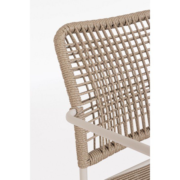 Béžová/v přírodní barvě kovová zahradní židle Jable – Bizzotto-image-1