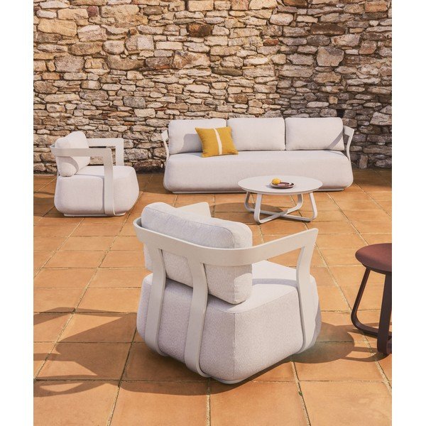 Béžová čalouněná zahradní pohovka Tamaris – Kave Home-image-2