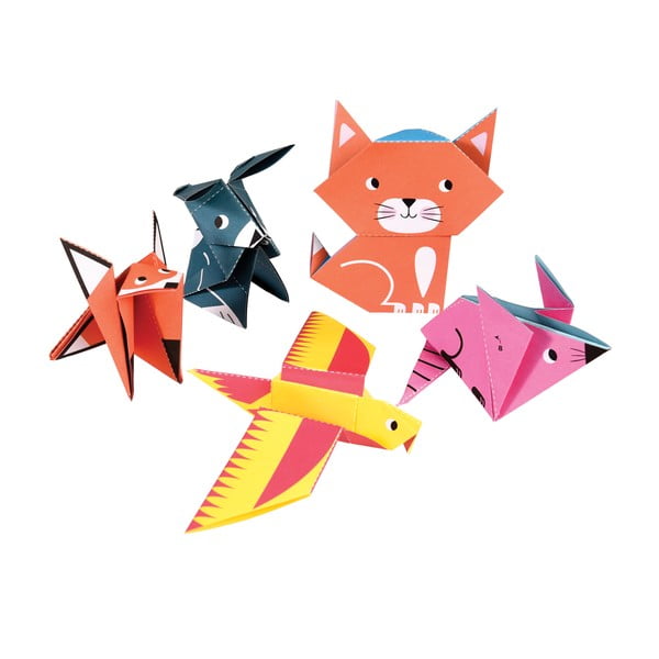 Papírové skládačky Animals Origami – Rex London