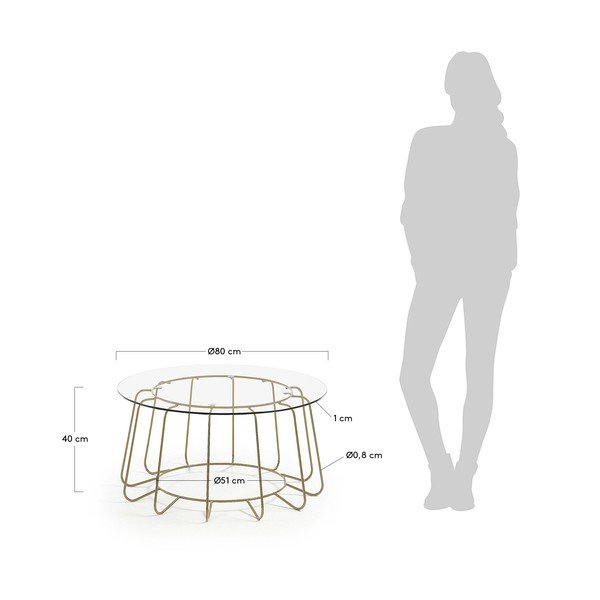 Konferenční stolek Kave Home Paradigm, ø 80 cm-image-4