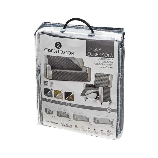 Šedý ochranný potah na křeslo 55 cm Protect – Casa Selección-image-3