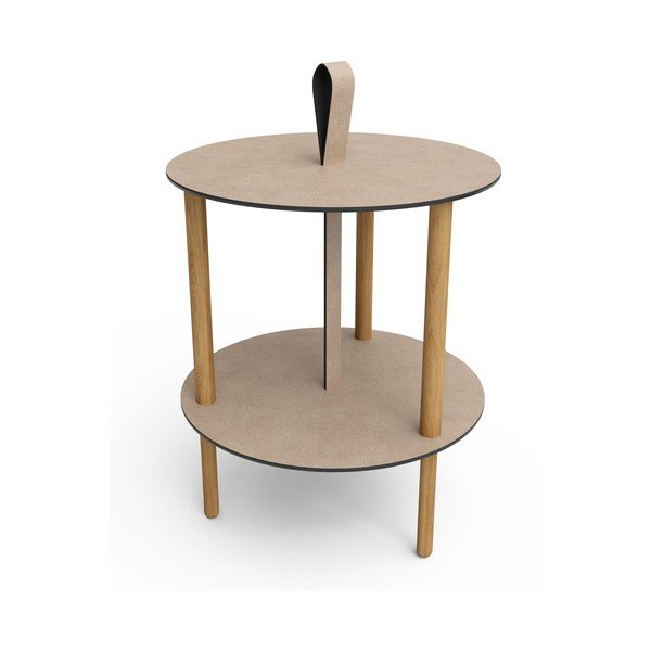 Kulatý odkládací stolek ø 38 cm Strap S Bull – LIND DNA