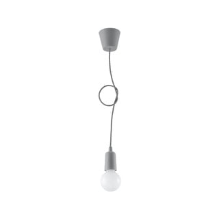 Šedé závěsné svítidlo ø 5 cm Rene – Nice Lamps