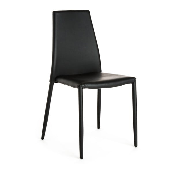 Sada 4 černých jídelních židlí s potahem z ekologické kůže Tomasucci Lion