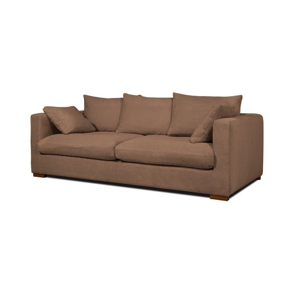 Světle hnědá manšestrová pohovka 220 cm Comfy – Scandic-image-2