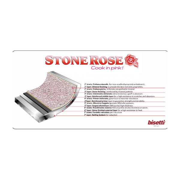 Hrnec s pokličkou Bisetti Stonerose Rose Giuseppe, ø 24 cm-image-2