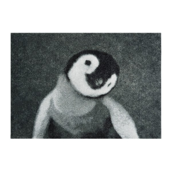Šedá rohožka Mint Rugs StateMat Penguin, 50 x 75 cm