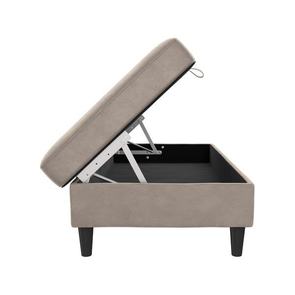 Šedá sametová podnožka Hartford – Støraa-image-3