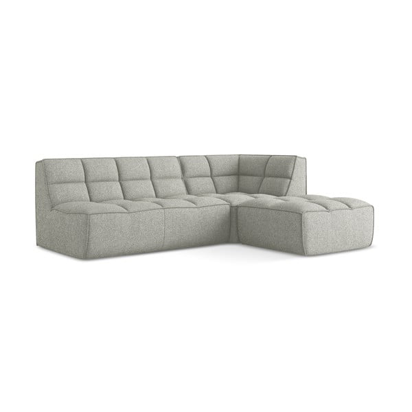 Světle šedá modulární rohová pohovka (variabilní roh) Kalai – Makamii-image-2