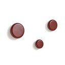 Červené nástěnné dřevěné háčky v sadě 3 ks Nadue – Kave Home