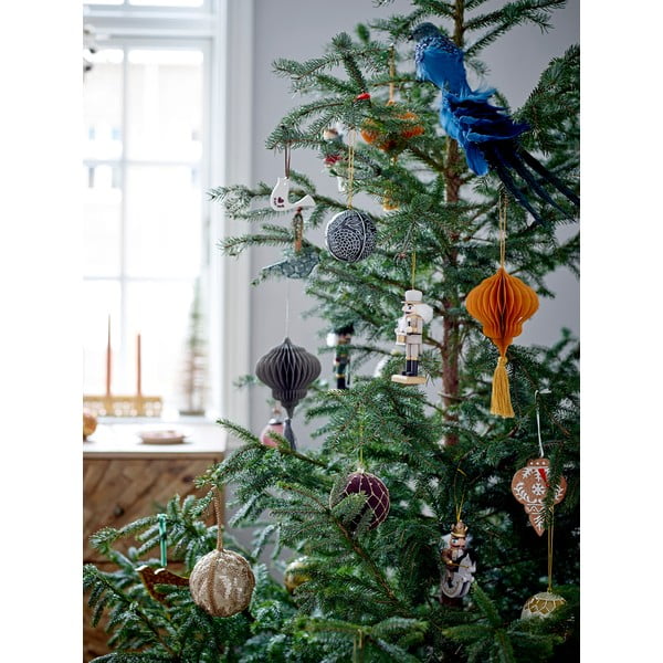 Dřevěné vánoční ozdoby v sadě 6 ks 13 cm Nikita – Bloomingville-image-1