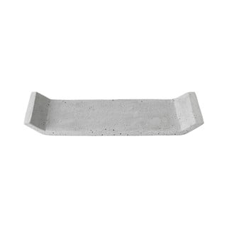 Šedý dekorační tác Blomus Stone, 30 x 12,5 cm