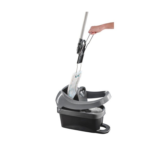 Rotační mop s kbelíkem Profi XL Mobile Black – LEIFHEIT-image-2