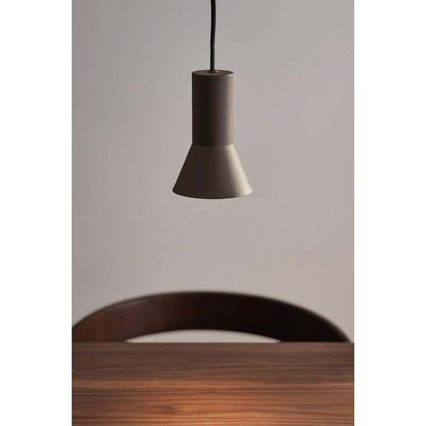 Hnědé hliníkové stmívatelné závěsné svítidlo ø 10 cm Evan – Jotex-image-1