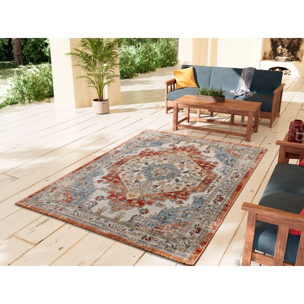 Oranžovo-béžový venkovní koberec 80x150 cm Luna Rust – Universal-image-1