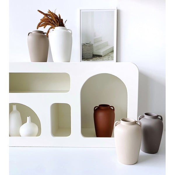 Hnědošedá keramická váza Rulina Pottle-image-2