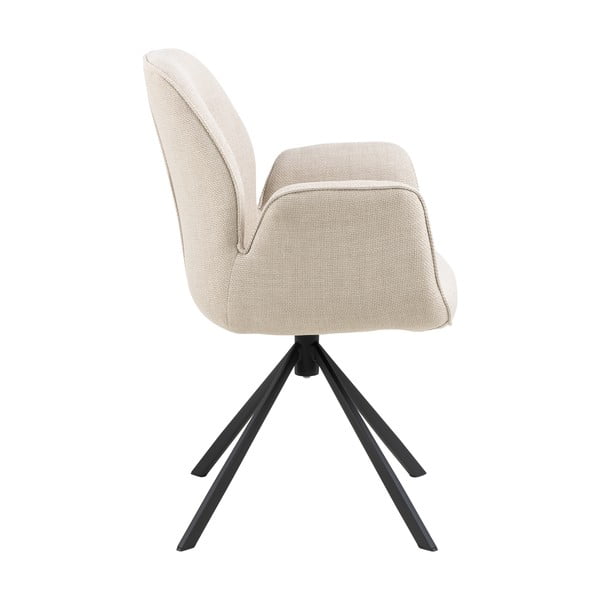 Krémové čalouněné jídelní křeslo Aura – Actona-image-4