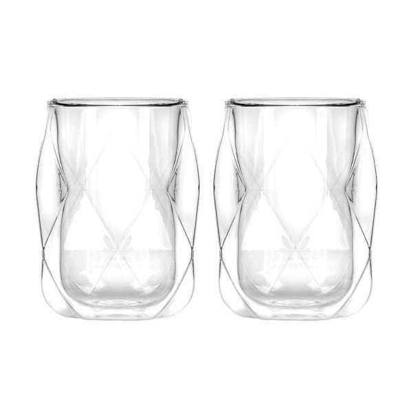 Dvoustěnné hrnky na espresso v sadě 2 ks 100 ml Geo – Vialli Design-image-2