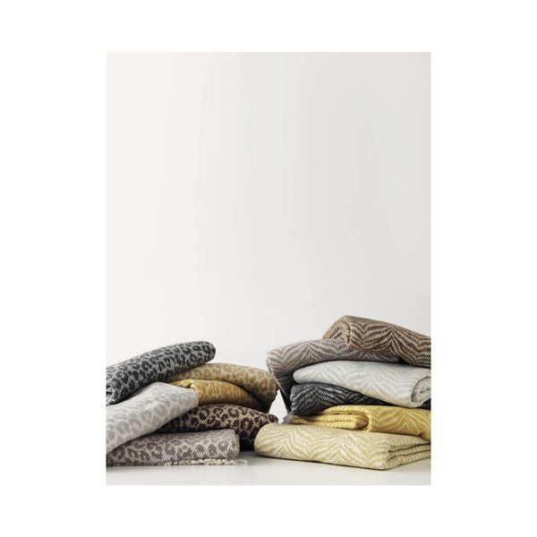 Hnědý pléd s podílem bavlny Euromant Tiger, 140 x 180 cm-image-2