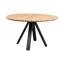 Kulatý jídelní stůl s deskou z dubového dřeva v přírodní barvě ø 130 cm Carradale – Rowico
