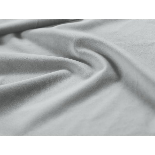 Světle šedá čalouněná dvoulůžková postel s úložným prostorem/bez čela s roštem 180x200 cm Susan – Micadoni -image-4