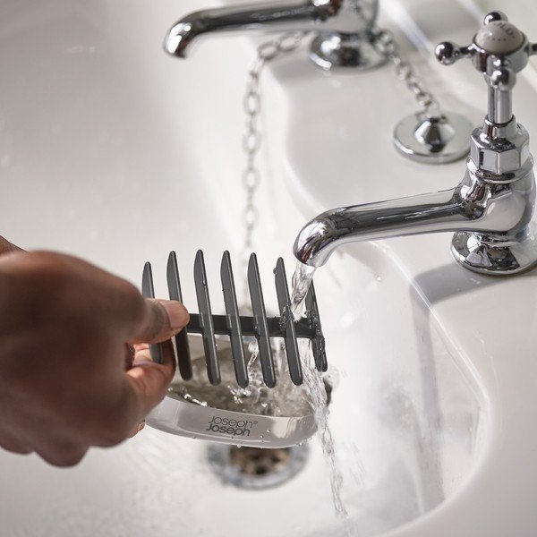 Mýdlenka z nerezové oceli v leskle stříbrné barvě EasyStore Luxe – Joseph Joseph-image-3