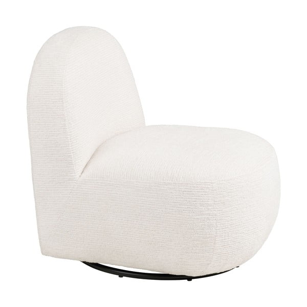 Krémové otočné křeslo Milo – House Nordic-image-3