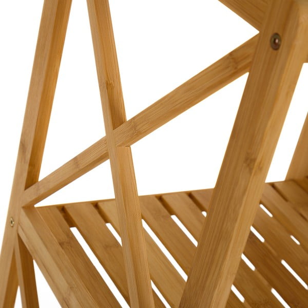 Bambusový koupelnový regál v přírodní barvě 33x119 cm – Casa Selección-image-3
