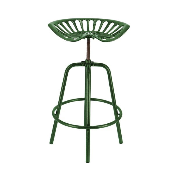 Zelená kovová zahradní barová židle Traktor – Esschert Design