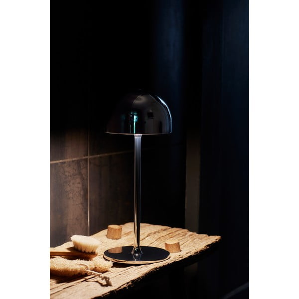 Tmavě šedá LED stolní lampa na dálkové ovládání s kovovým stínidlem (výška 30 cm) Tim – Sirius-image-3