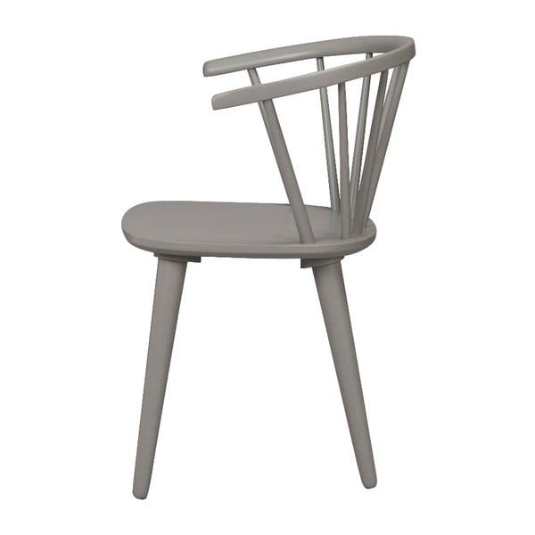 Světle šedá jídelní židle ze dřeva kaučukovníku Rowico Carmen-image-4