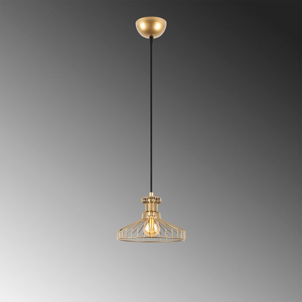 Závěsné svítidlo ve zlaté barvě s kovovým stínidlem ø 23 cm Events – Opviq lights-image-4