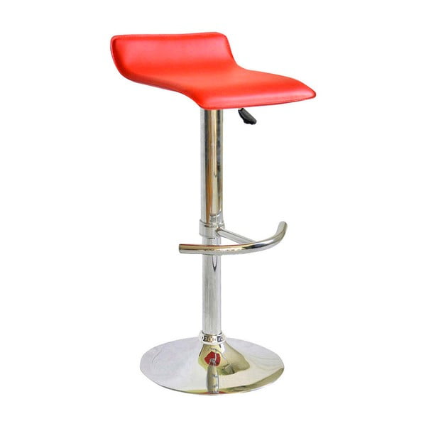 Sada 2 červených barových stoliček s potahem z eko kůže Evegreen House Barman
