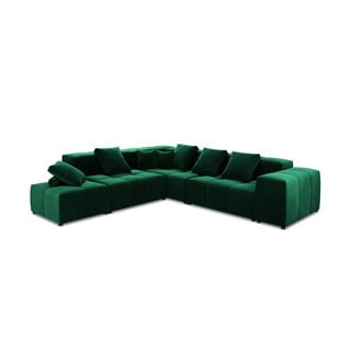 Zelená sametová rohová pohovka (variabilní) Rome Velvet - Cosmopolitan Design