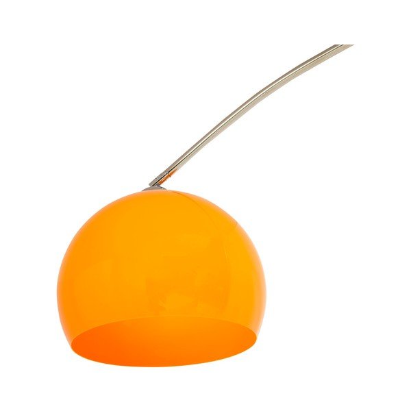 Stojací lampa s oranžovým stínítkem a mramorovou základnou Kokoon Loft-image-4