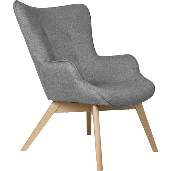 Šedé křeslo Niko – Ropez