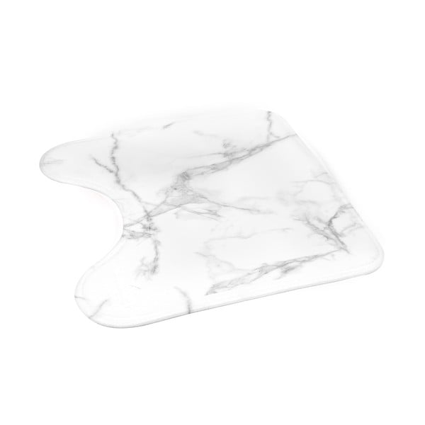 Bílá/šedá WC koupelnová předložka 45x45 cm Marbre – douceur d'intérieur-image-3