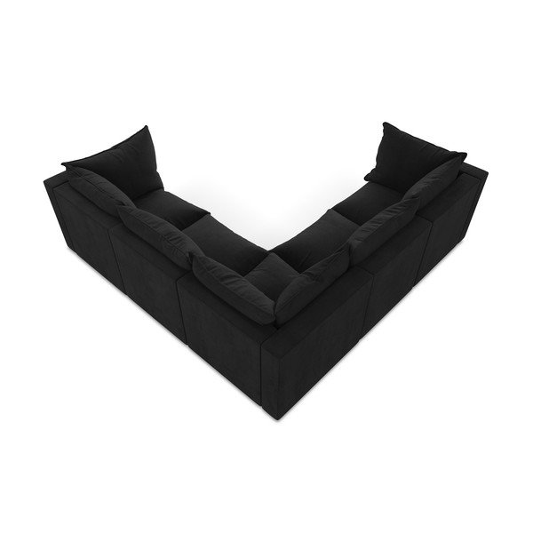 Černá rohová pohovka Manao – Makamii-image-3