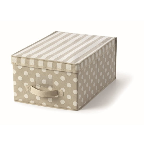 Béžový uložný box s víkem Cosatto Trend, 30 x 45 cm