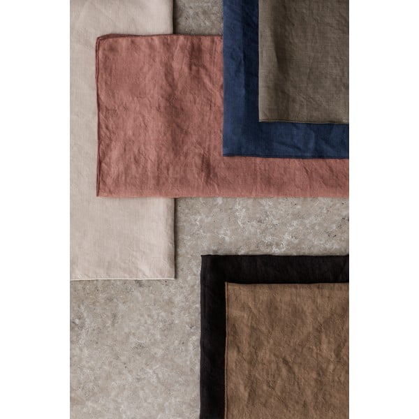 Světle modrý lněný ubrousek Blomus Lineo, 42 x 42 cm-image-2