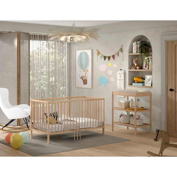 Set dětského nábytku z bukového dřeva 2 ks Dino – Vipack-image-1