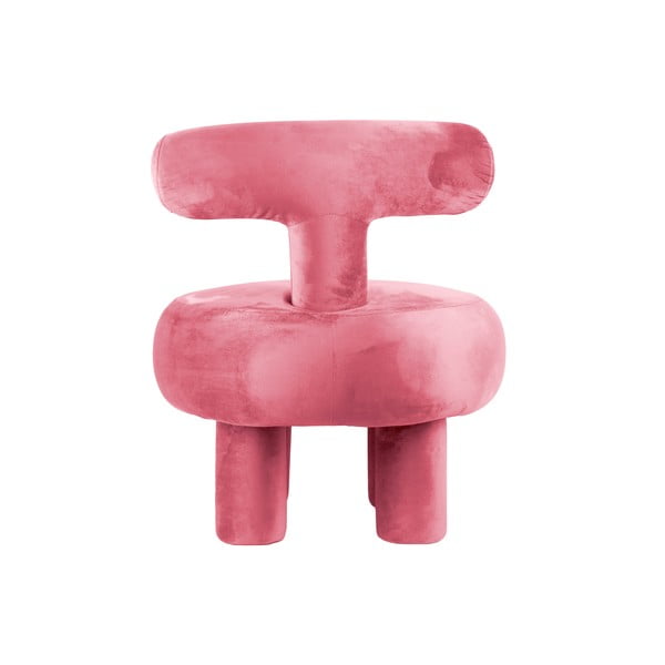 Růžové sametové křeslo Abrazo – Leitmotiv-image-4