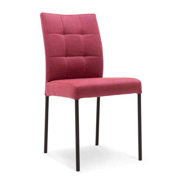 Tmavě růžová jídelní židle s černými nohami Mossø Gerro