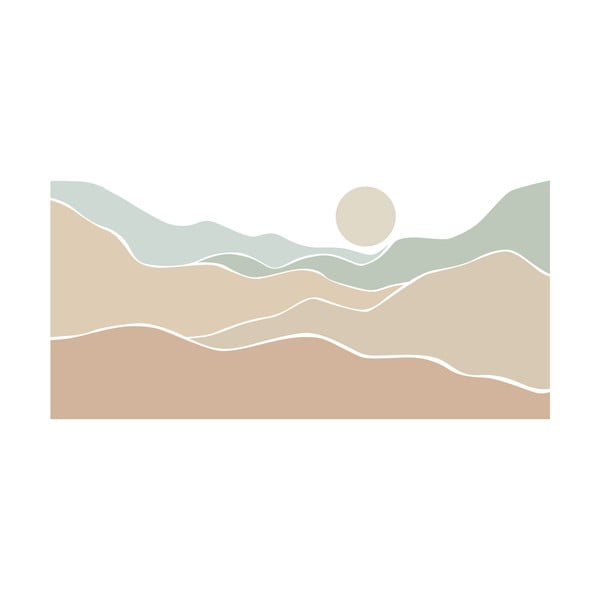 Samolepka na zeď 185x90 cm Desert Sunrise – Ambiance-image-2